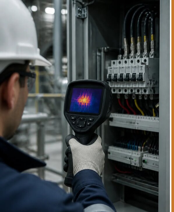 Тепловой контроль оборудования в Новомосковске для безопасности работ